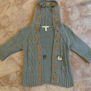 Unique Gray Knit Sweater